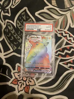 Pokemon Pikachu VMAX Vivid Voltage Rainbow Secret Rare Card 188/185 PSA 10 - Image 1