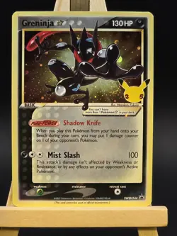 Pokemon Card Greninja Gold Star SWSH144 Celebrations Black Star Promo Holo NM - Image 2