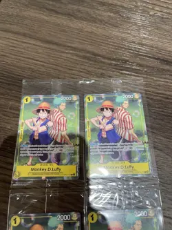 One Piece TCG Monkey.D.Luffy Op-111 And Roronoa Zoro Op10-113 Promo Cards - Image 2