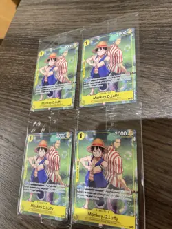 One Piece TCG Monkey.D.Luffy Op-111 And Roronoa Zoro Op10-113 Promo Cards - Image 5