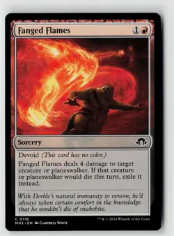 MTG Modern Horizons 3 Fanged Flames x4 NM Common - Image 1