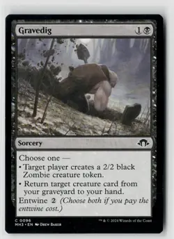 MTG Modern Horizons 3 Gravedig x4 NM Common - Image 1