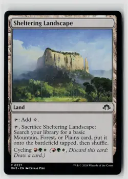 MTG Modern Horizons 3 Sheltering Landscape x4 NM Common - Image 1