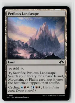 MTG Modern Horizons 3 Perilous Landscape x4 NM Common - Image 1