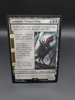 MtG Summon: Primal Odin R 0121 FIN Final Fantasy Magic Gathering Regular - Image 1