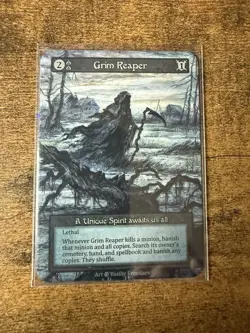 Sorcery Contested Realms - Beta - Grim Reaper NM - Image 1