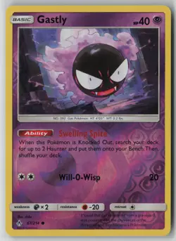 Gastly 67/214 Pokemon Reverse Holo Unbroken Bonds Common Near Mint Card (NM) 1 - Image 1
