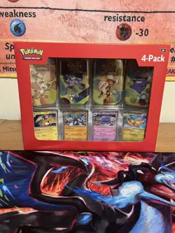 Pokemon TCG Scarlet & Violet 151 Mini Tin 4-Pack - 1 Box -Sam’s Club Sealed - Image 1