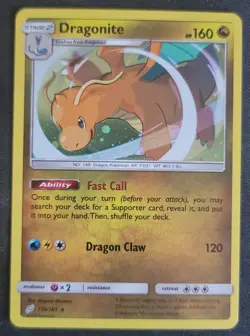 Dragonite 119/181 Pokemon TCG Sun & Moon: Team Up Cosmos Holo VLP - Image 1