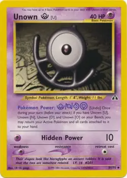 Unown [U] (51/75) [Neo Discovery Unlimited] - Image 1