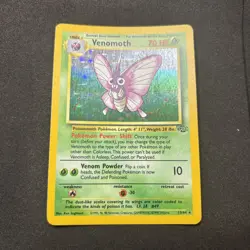 Pokemon TCG Venomoth Jungle 13/64 Holo and 29/64 Unlimited Rare - Image 2