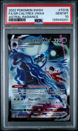 2022 POKEMON SWSH ASTRAL RADIANCE FA/SR CALYREX VMAX ASTRAL RADIANCE PSA 10 - Image 2