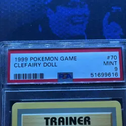 1999 POKEMON BASE SET UNLIMITED #70 CLEFAIRY DOLL PSA 9!!!! - Image 2