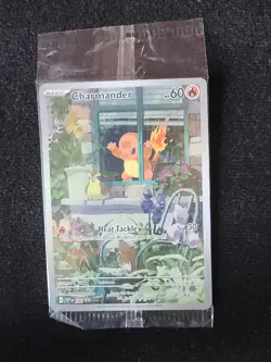Pokemon TCG Charmander Obsidian Flames Promo #044 Scarlet and Violet Sealed - Image 1