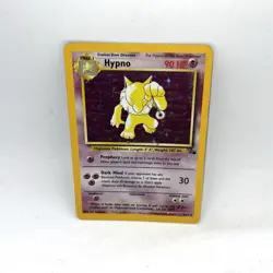 Hypno 8/62 Fossil Set Unlimited Holo Rare Pokemon WOTC Damaged Scratched - Image 1