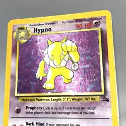 Hypno 8/62 Fossil Set Unlimited Holo Rare Pokemon WOTC Damaged Scratched - Image 5