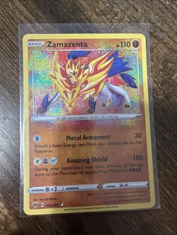 Pokemon TCG Zamazenta 102/185 SWSH Vivid Voltage Rare NM - Image 1