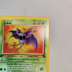 Zubat 57/62 - 1st Edition Common - Pokemon TCG - Fossil - LP - Image 4