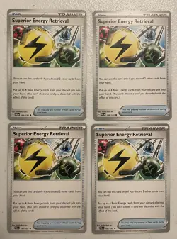 Superior Energy Retrieval 189/193 x4 - 4x Trainer Playset Pokemon Paldea Evolved - Image 1