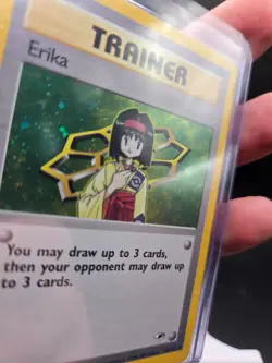 Pokemon TCG Gym Heroes Erika Trainer 16/132 Holo LP - Image 5