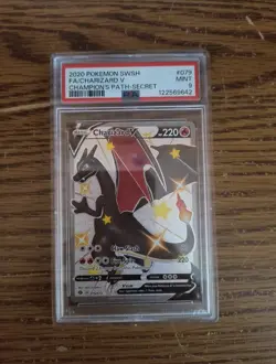 Pokemon TCG Charizard v Champions Path 79/73 Secret Rare PSA 9 - Image 1