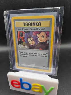 Pokemon Here Comes Team Rocket Trainer Holo Rare LP Unlimited 15/82 WOTC - Image 1
