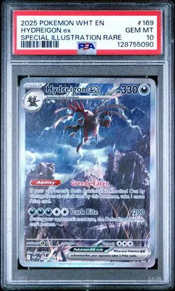2025 POKEMON WHT EN-WHITE FLARE #169 HYDREIGON EX PSA 10 - 128755090 - Image 1