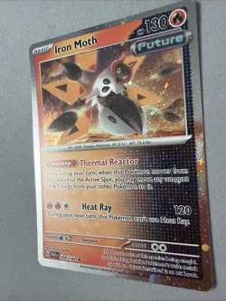 Pokemon TCG * Paradox Rift * 28/182 Iron Moth Cosmos Holo Iron Valiant * FRESH P - Image 2