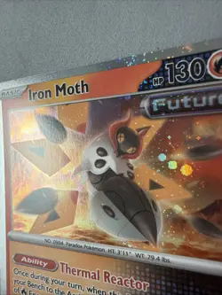 Pokemon TCG * Paradox Rift * 28/182 Iron Moth Cosmos Holo Iron Valiant * FRESH P - Image 3