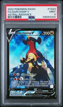 PSA 9 Garchomp V TG23/TG30 Alt Art Astral Radiance Trainer Gallery Pokemon Card - Image 1