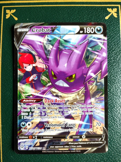 Pokemon Card Full Art Rare Lost Origin Trainer Gallery Crobat V TG20/TG30 Holo - Image 1