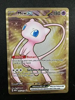 Pokemon TCG Mew EX Metal Gold NM 205/165 Scarlet & Violet 151 Promo Card - Image 1
