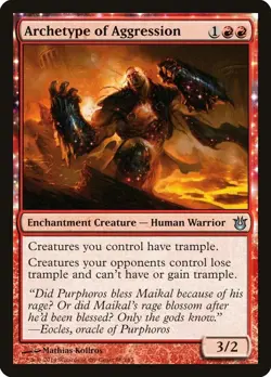 Archetype of Aggression Born of the Gods Magic The Gathering MTG Card - Image 1