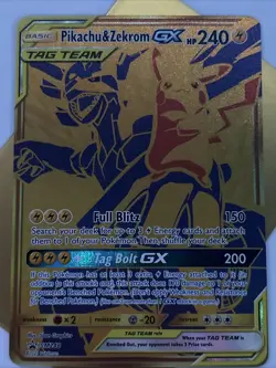 Pikachu & Zekrom GX SM248 Holo Full Art Black Star Promo Card NM Condition - Image 2