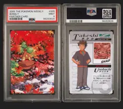 Bonsly & Brock Autumn Pokemon Weekly Partner Card 005 PSA 9 LOW POP! US SELLER - Image 1