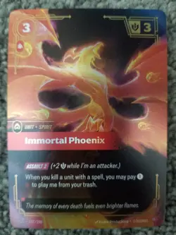 Riftbound Immortal Phoenix Foil card OGN 037/298 League of legends - Image 1