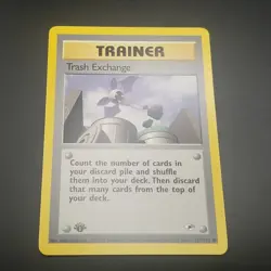 TRASH EXCHANGE 126/132 - 1ST EDITION - Gym Hero - VINTAGE POKEMON CARD - NM - Image 1