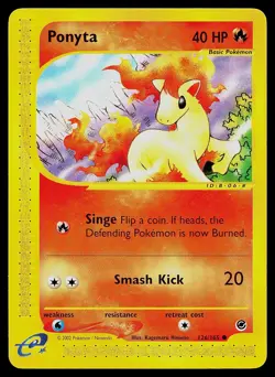 Pokemon Card - Ponyta Expedition 126/165 Common Non Holo - Image 1