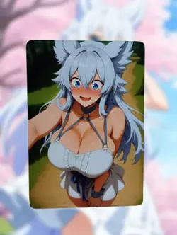 Fenrys Anime Waifu Sexy Goddess Doujin Lewd Hentai Card - Image 1