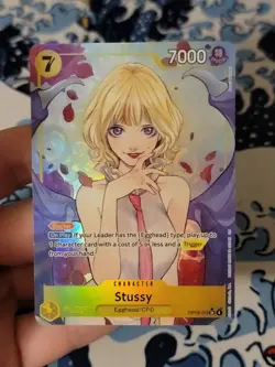 Stussy Alt Art OP13-110 SR Carrying on His Will ONE PIECE Card Game NM - Image 1