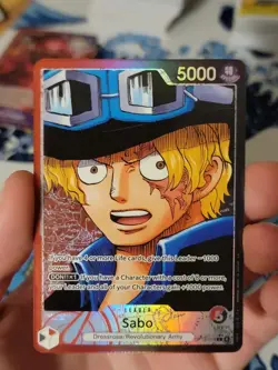 One Piece TCG OP13-004 Sabo Alt Art Leader AA Card Game CCG English - Image 1