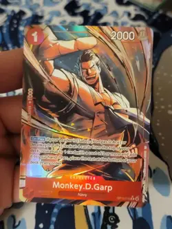 Monkey D. Garp Alt Art OP13-016 - One Piece English Card - Carrying on His Will - Image 1