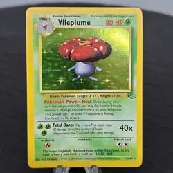 Vileplume Holo Rare Jungle 15/64 Pokemon TCG 1999 WOTC Unlimited Card LP - Image 1