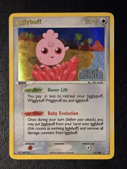 Igglybuff 21/100 - Reverse Holo Rare (Ex Crystal Guardians) - MP Pokemon Card - Image 1