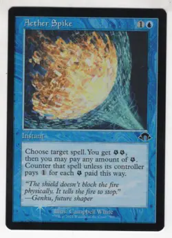 MTG Modern Horizons 3 Foil Common Card Aether Spike (Retro Frame) - Image 1