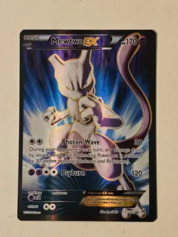 Pokemon Card - Mewtwo EX (Full Art) 157/162 XY BREAKthrough Rare Holo NM - Image 2