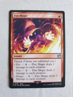 MTG Final Fantasy - FIN 0136 - Fire Magic - Image 1