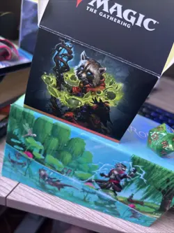 Opened Bloomburrow Magic The Gathering Bundle Box with Cards Inside - Image 1