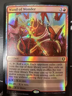 FOIL WAND OF WONDER (204) - MTG CLB - (M/NM-Unplayed) FAST2SHIP! - Image 1