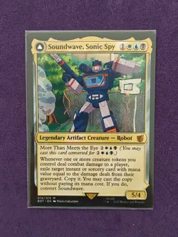 MTG Soundwave, Sonic Spy/Superior Captain Transformers 014/015 Regular Mythic - Image 1